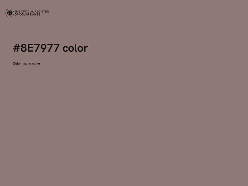 #8E7977 color image