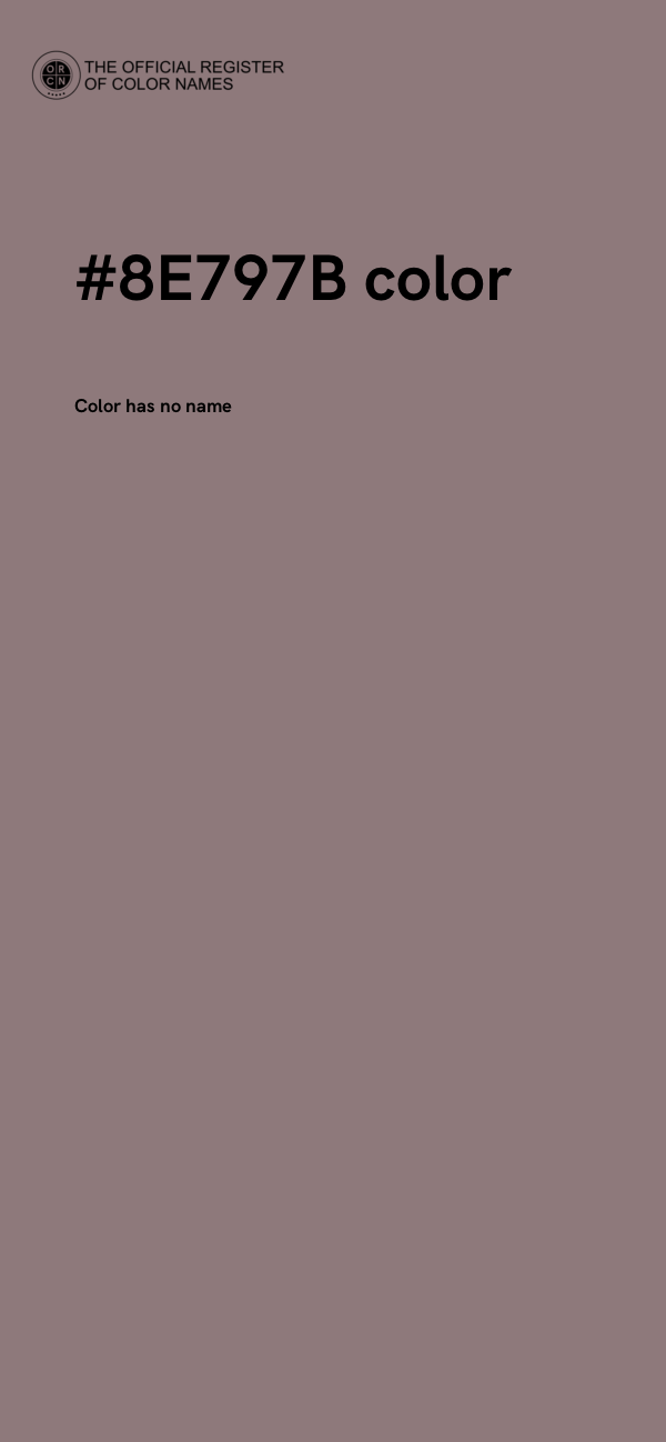 #8E797B color image