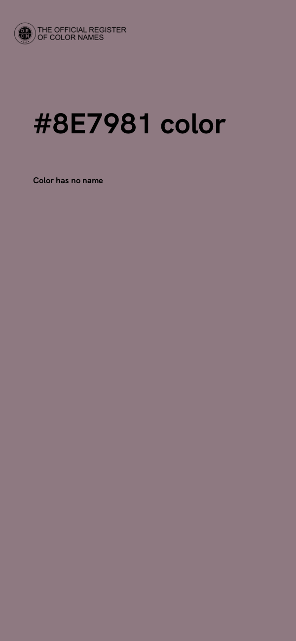 #8E7981 color image