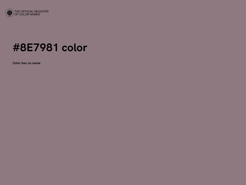 #8E7981 color image