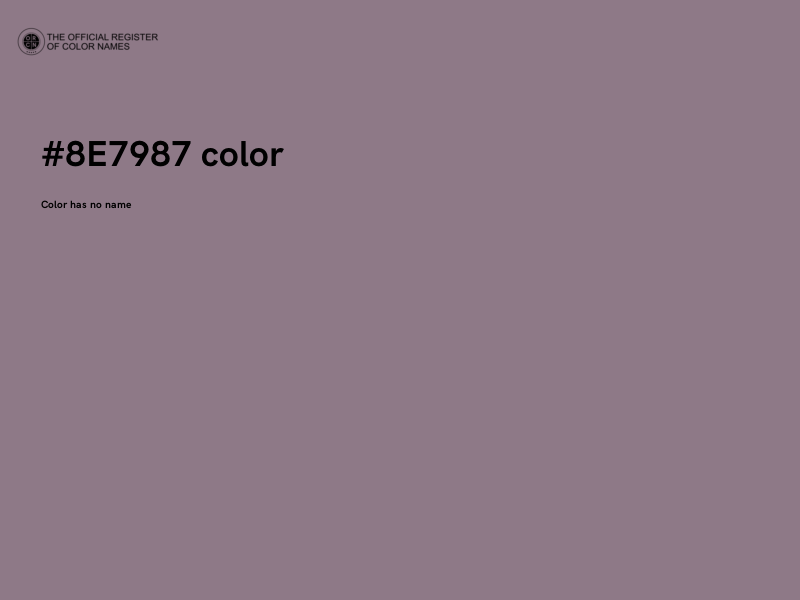 #8E7987 color image