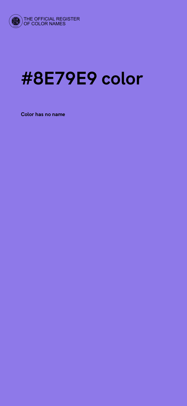 #8E79E9 color image