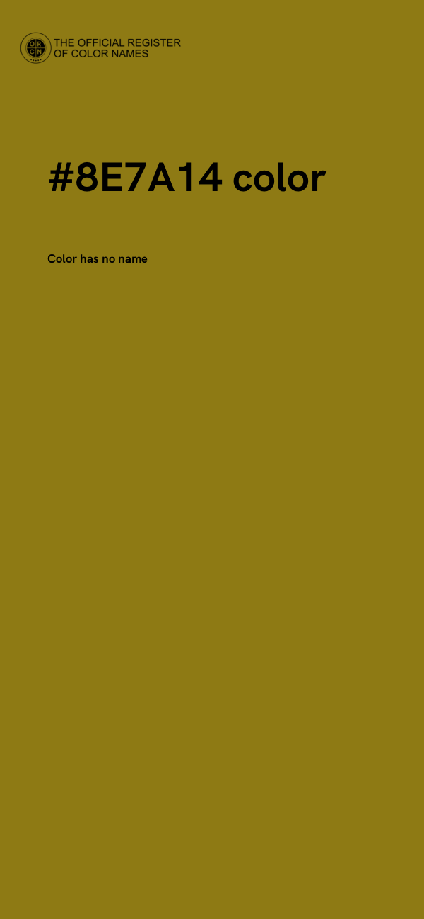 #8E7A14 color image
