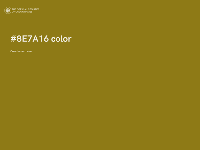 #8E7A16 color image