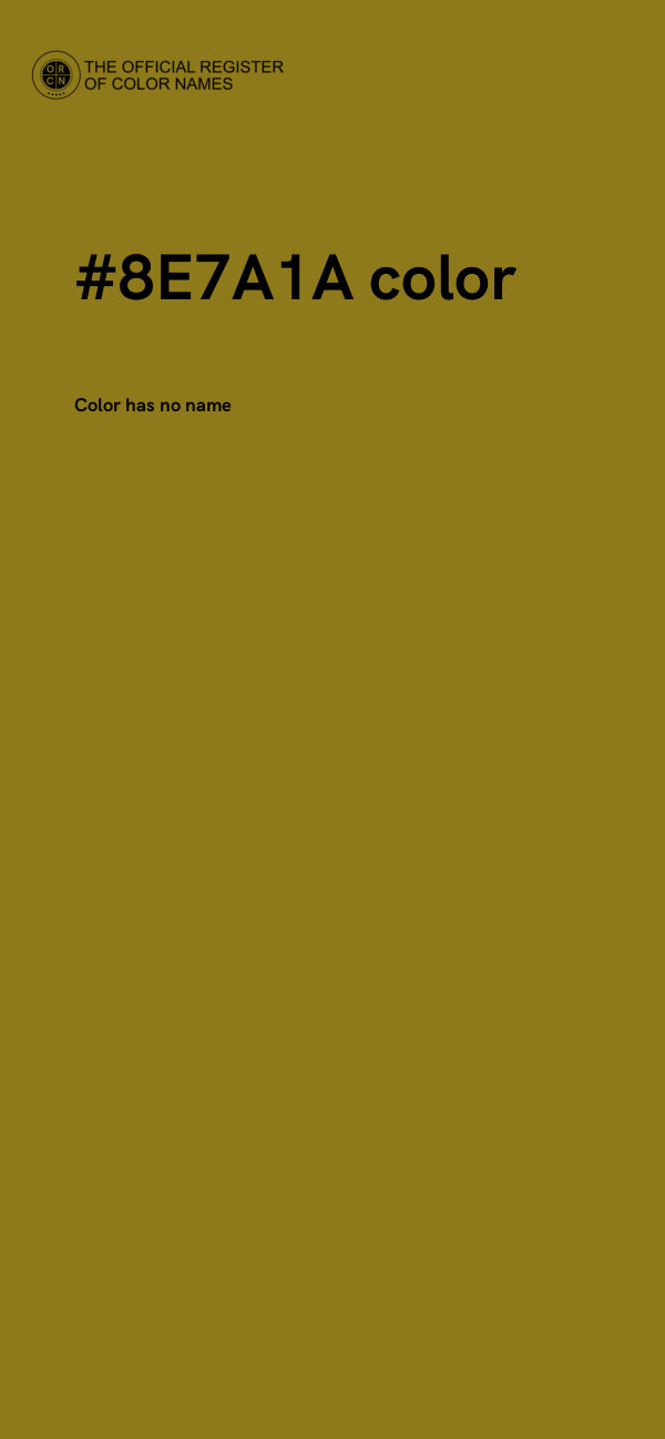 #8E7A1A color image
