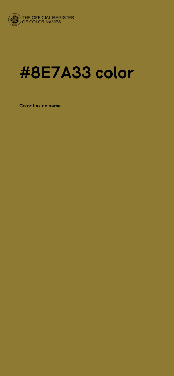 #8E7A33 color image