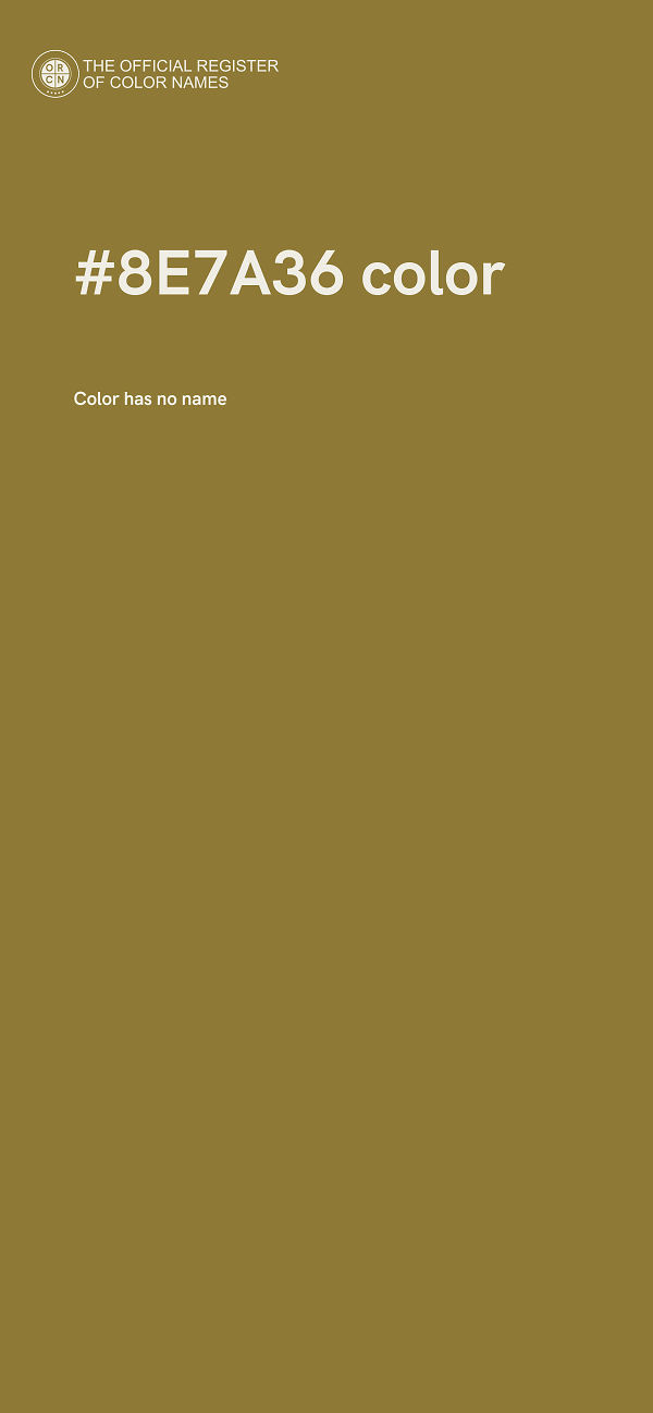 #8E7A36 color image