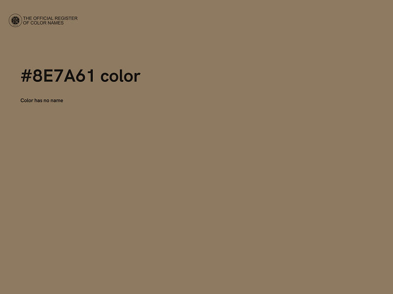 #8E7A61 color image