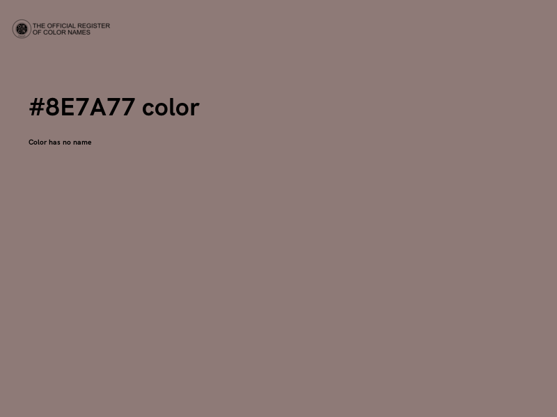 #8E7A77 color image