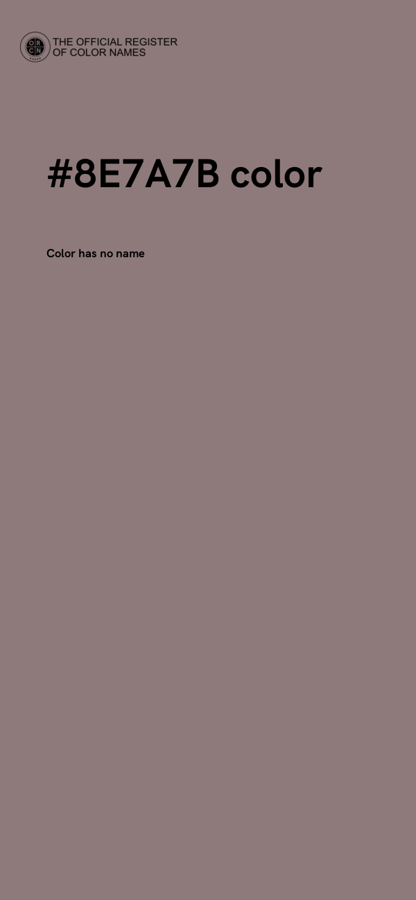 #8E7A7B color image