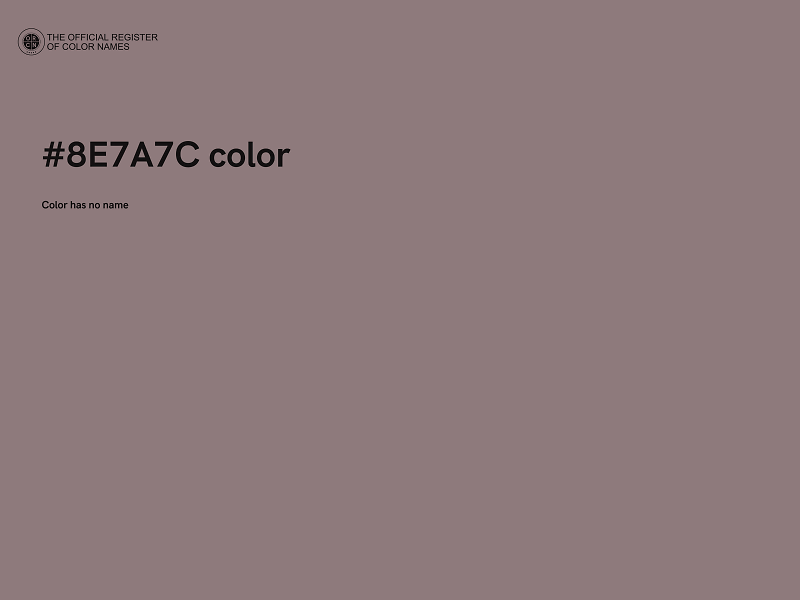 #8E7A7C color image