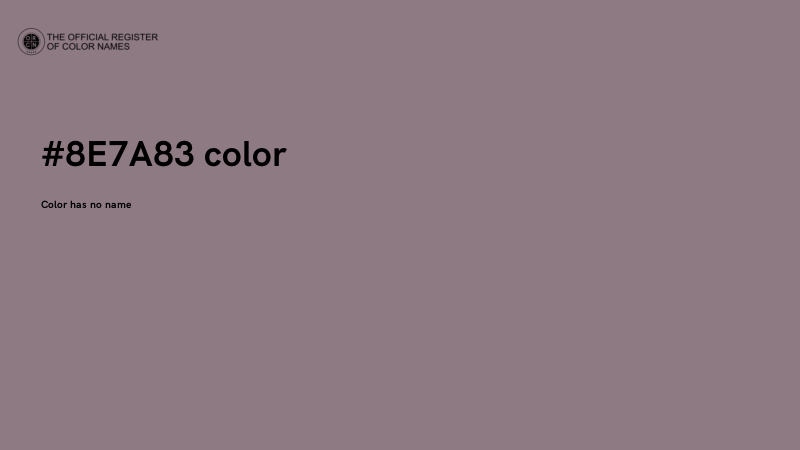 #8E7A83 color image