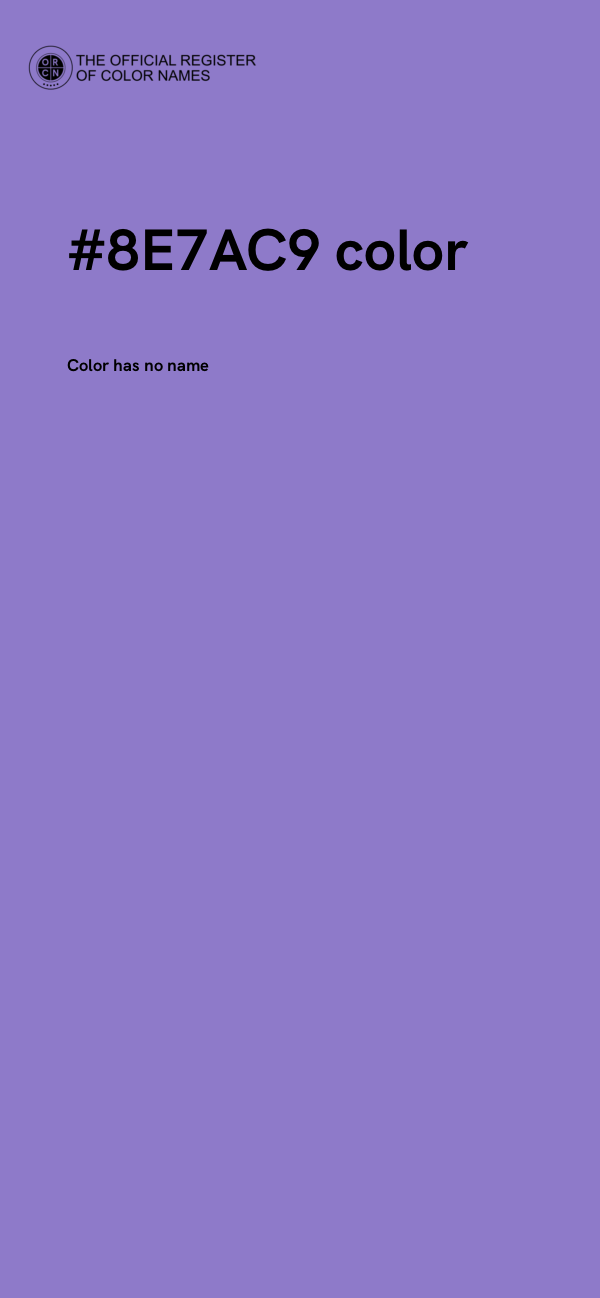 #8E7AC9 color image