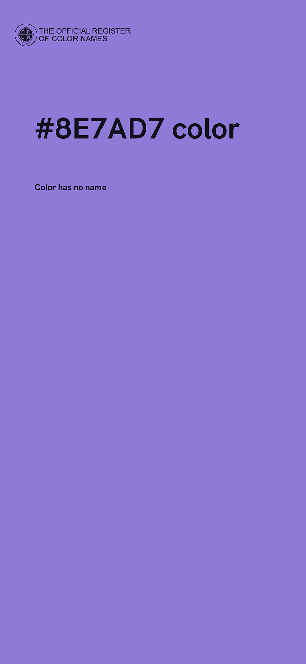 #8E7AD7 color image