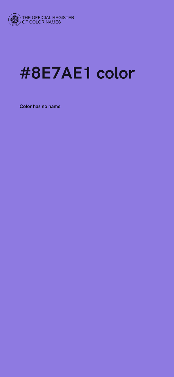 #8E7AE1 color image