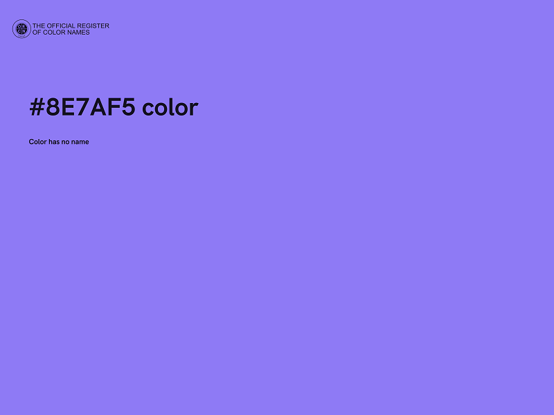 #8E7AF5 color image
