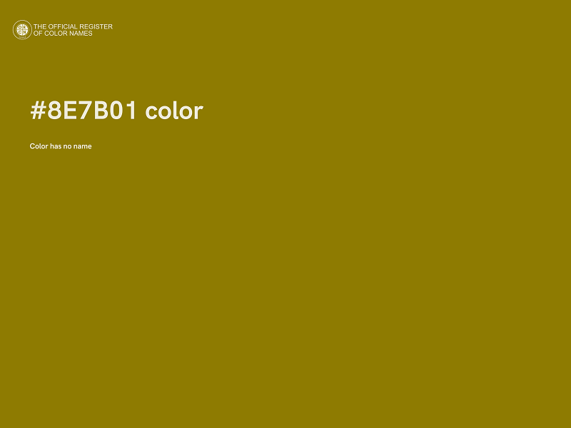 #8E7B01 color image