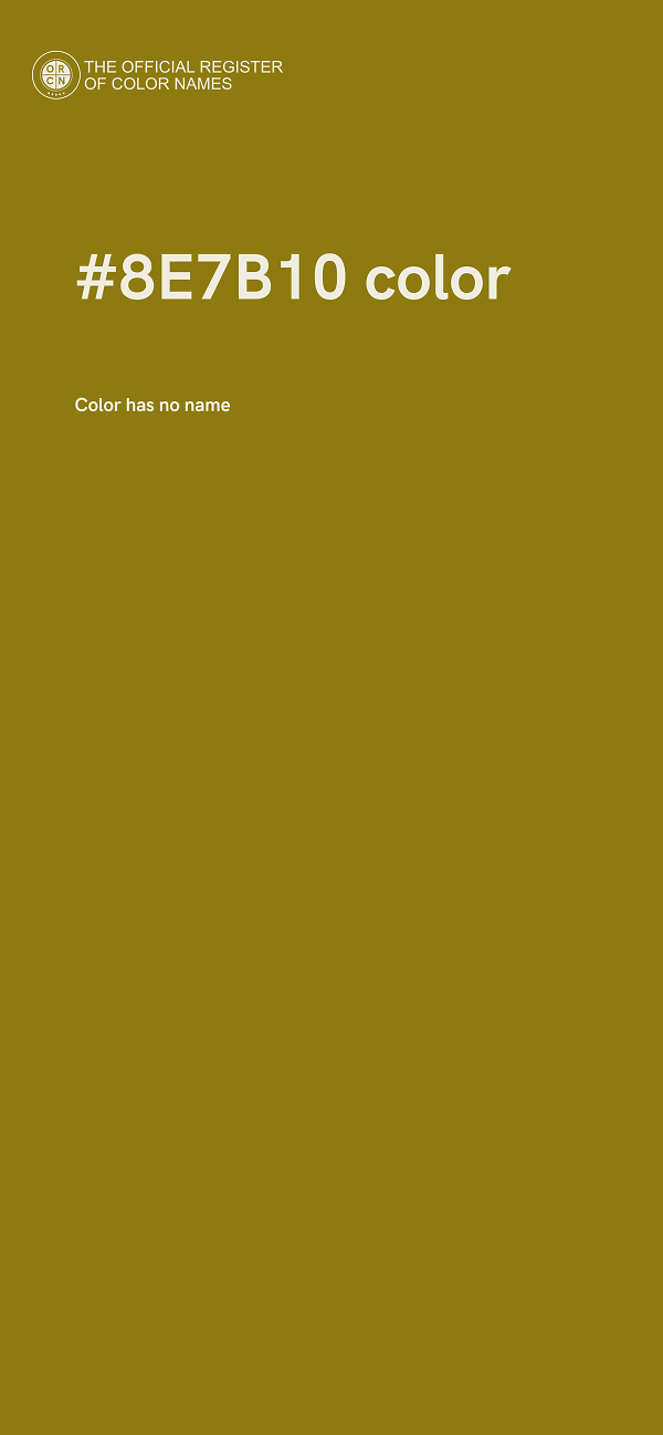 #8E7B10 color image