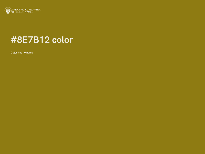 #8E7B12 color image