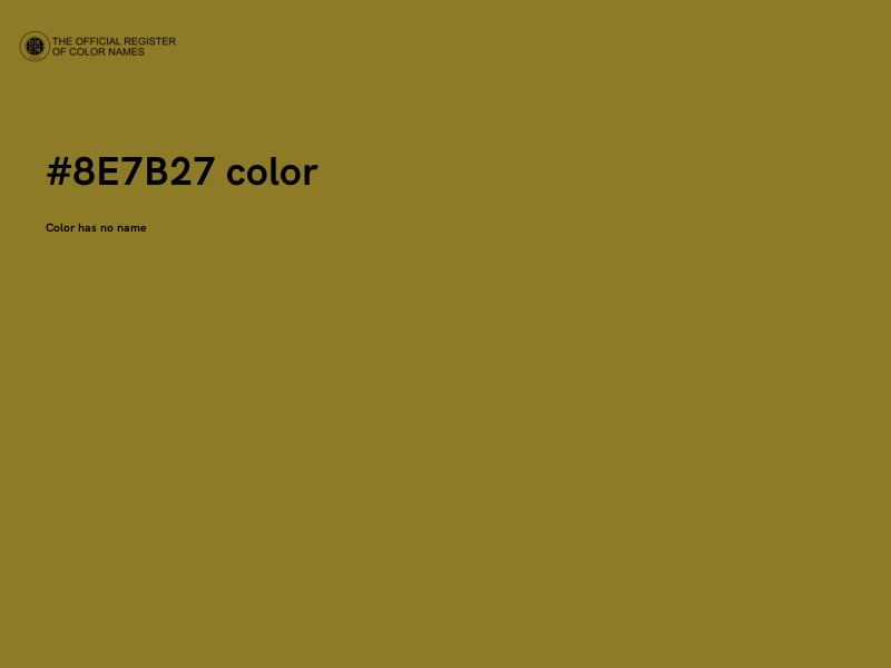 #8E7B27 color image