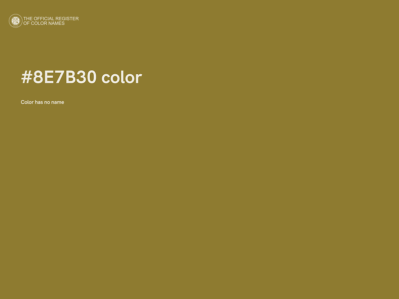 #8E7B30 color image