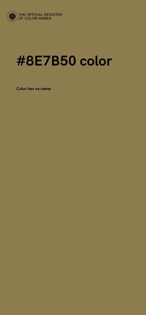 #8E7B50 color image