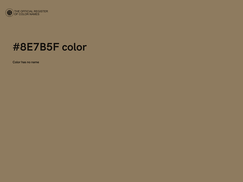 #8E7B5F color image