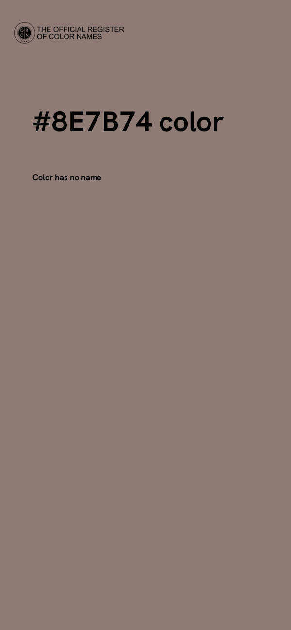 #8E7B74 color image
