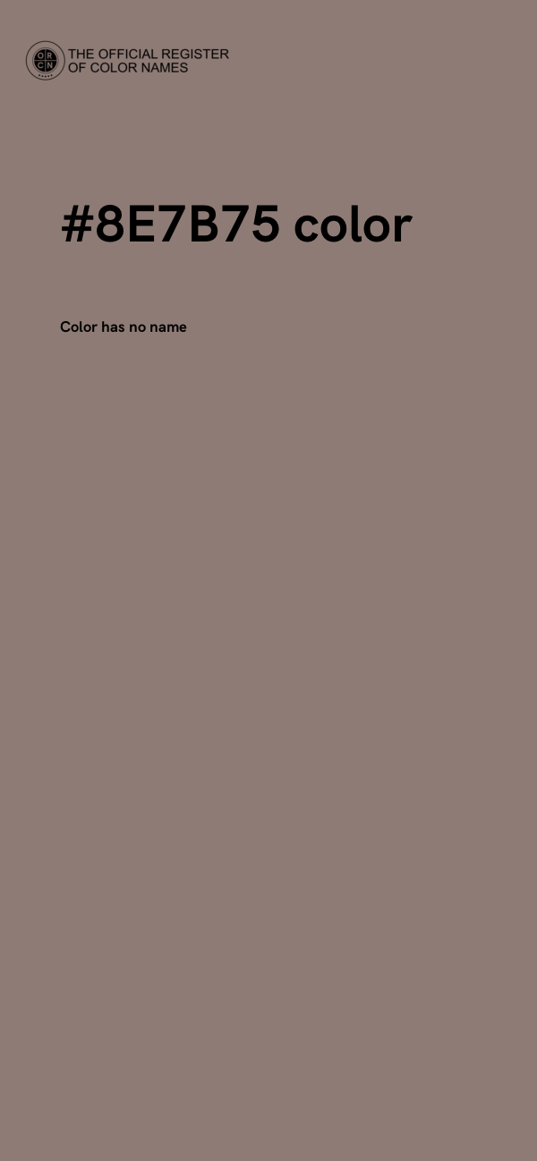 #8E7B75 color image