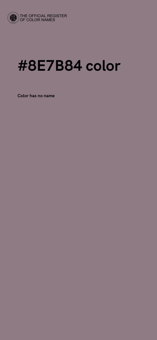 #8E7B84 color image