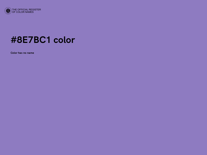 #8E7BC1 color image