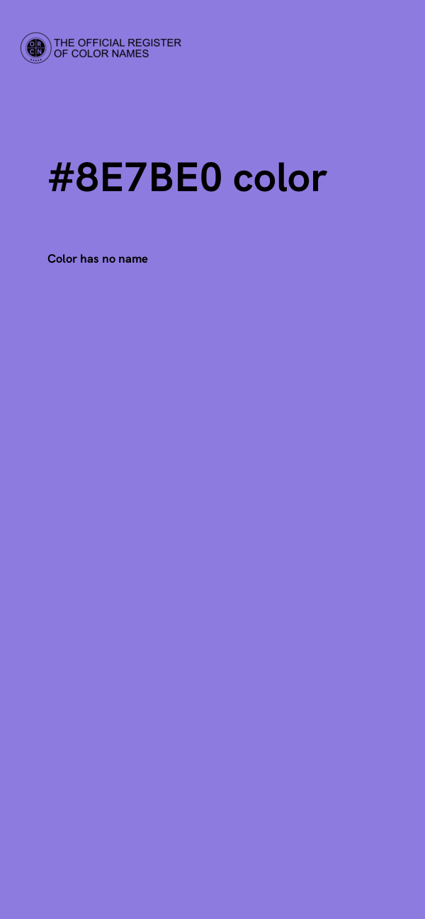 #8E7BE0 color image