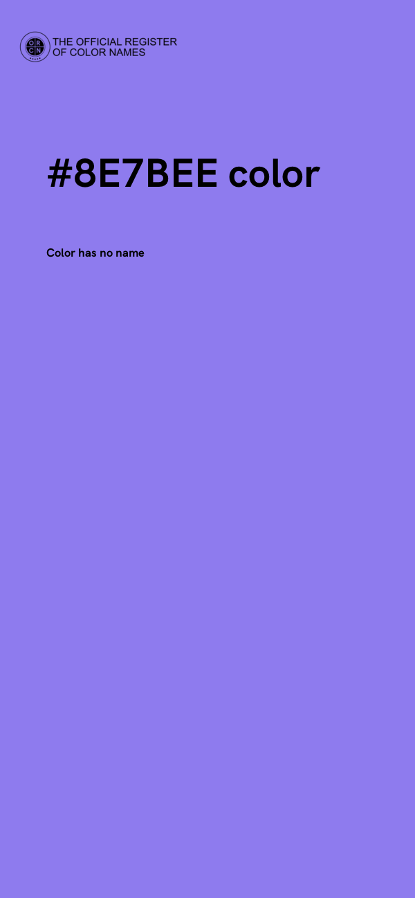 #8E7BEE color image