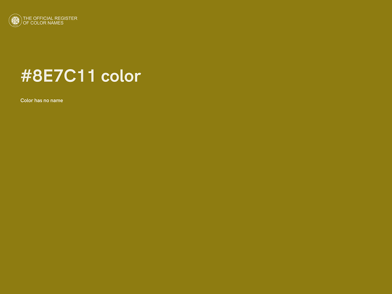 #8E7C11 color image