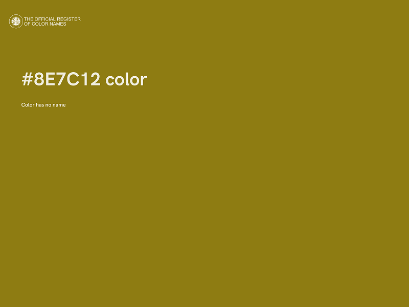 #8E7C12 color image