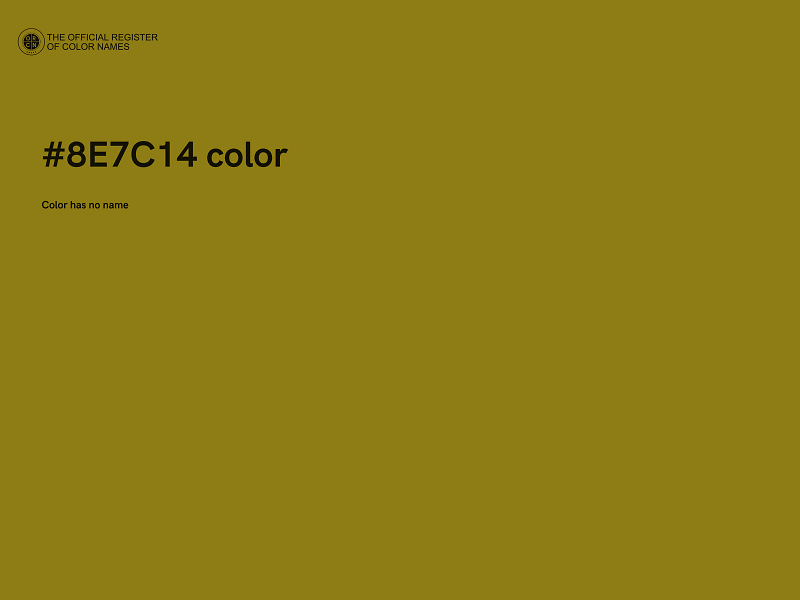 #8E7C14 color image
