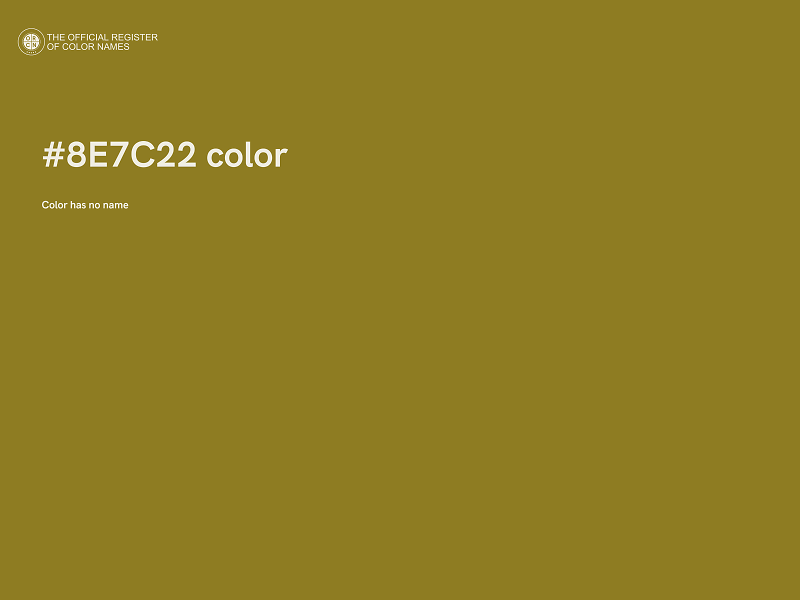 #8E7C22 color image