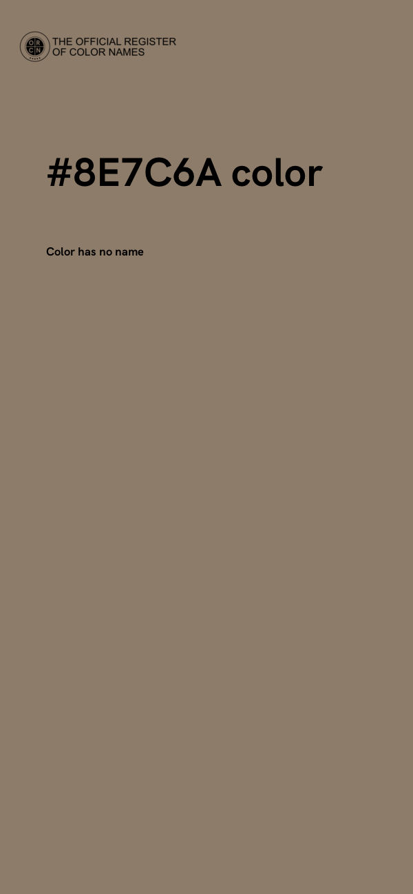 #8E7C6A color image