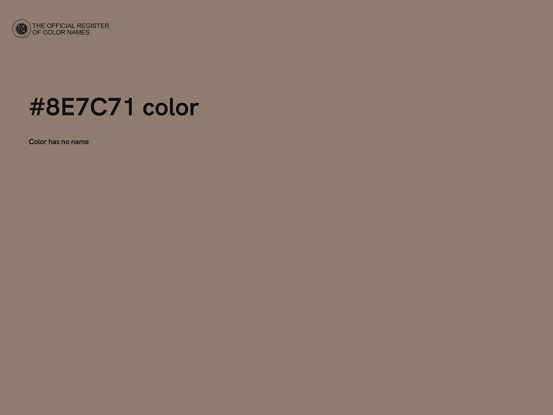 #8E7C71 color image