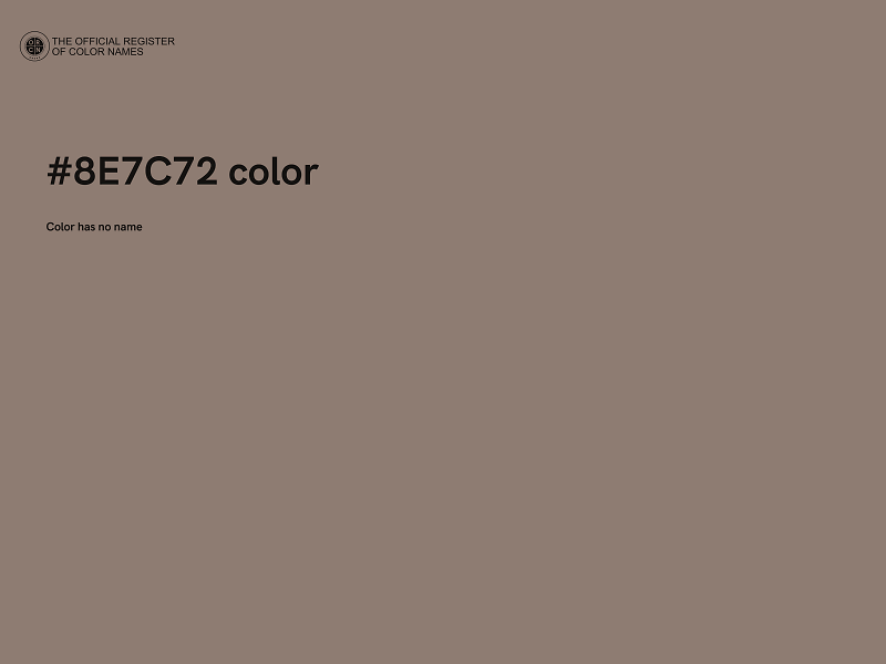 #8E7C72 color image