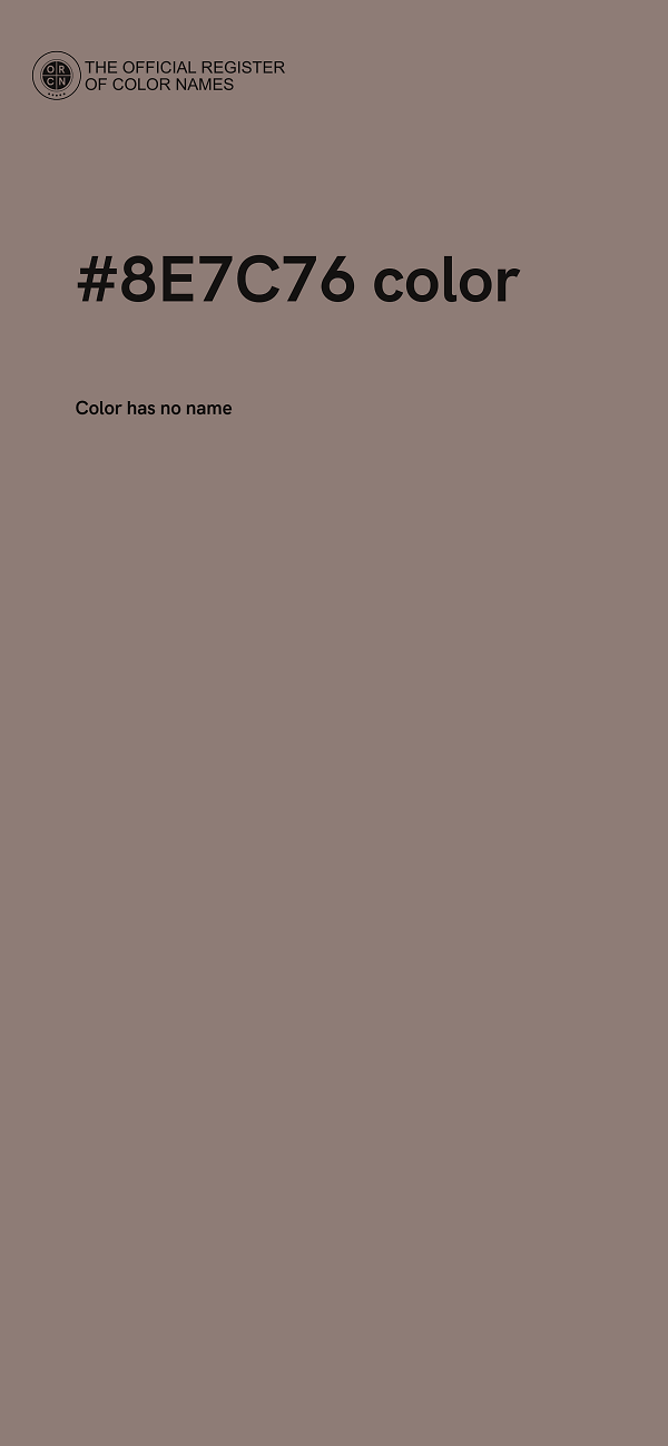 #8E7C76 color image