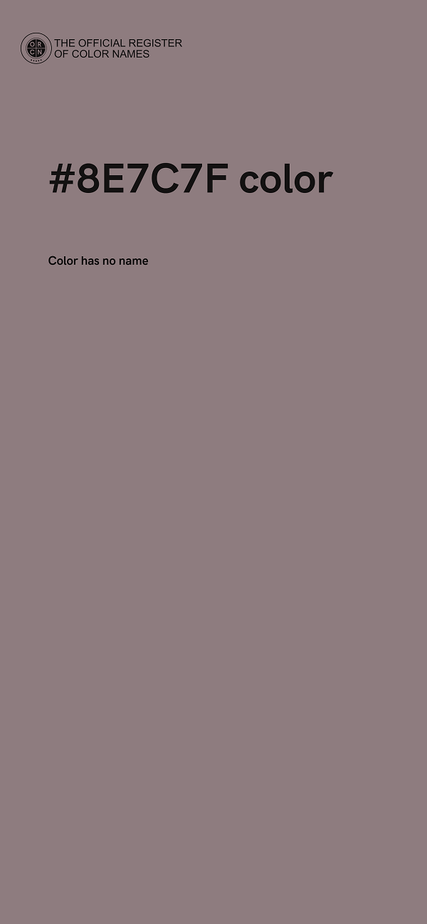 #8E7C7F color image