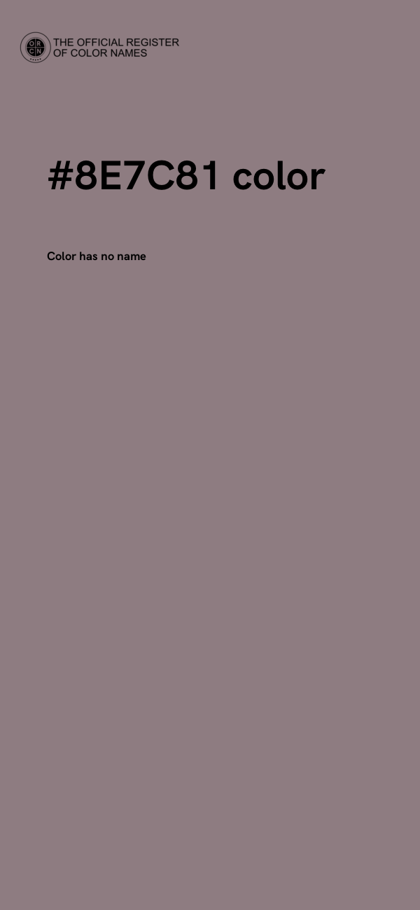 #8E7C81 color image