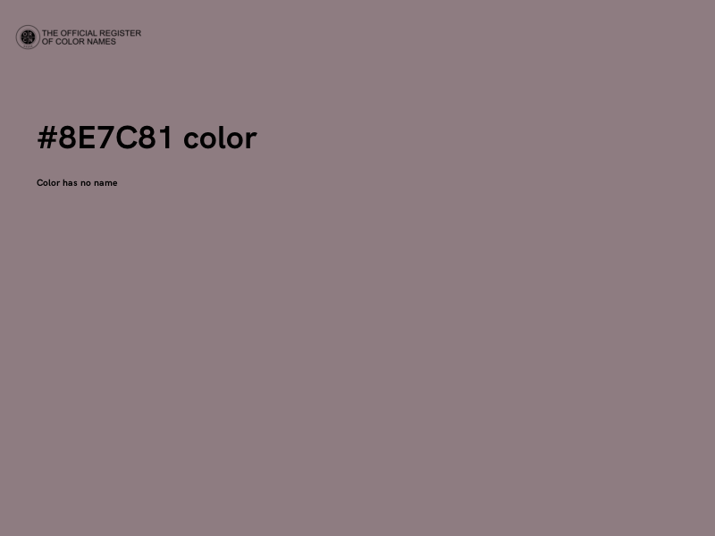 #8E7C81 color image