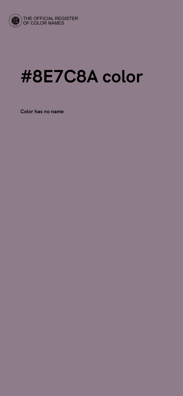 #8E7C8A color image
