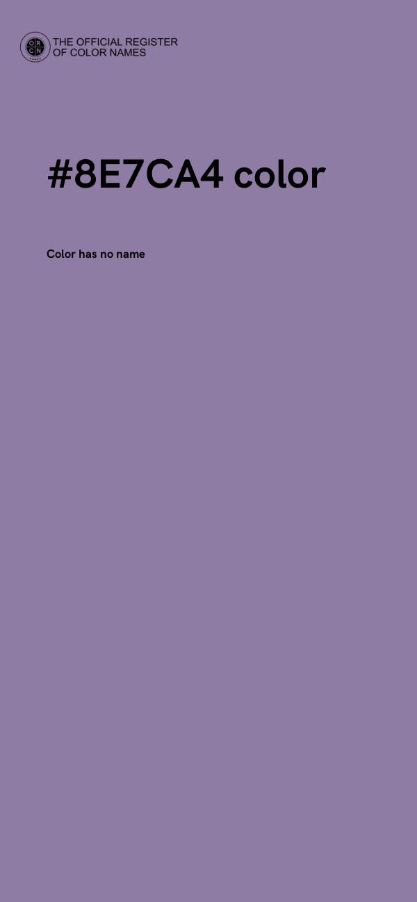 #8E7CA4 color image