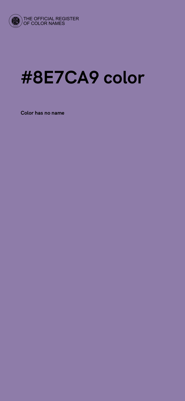 #8E7CA9 color image