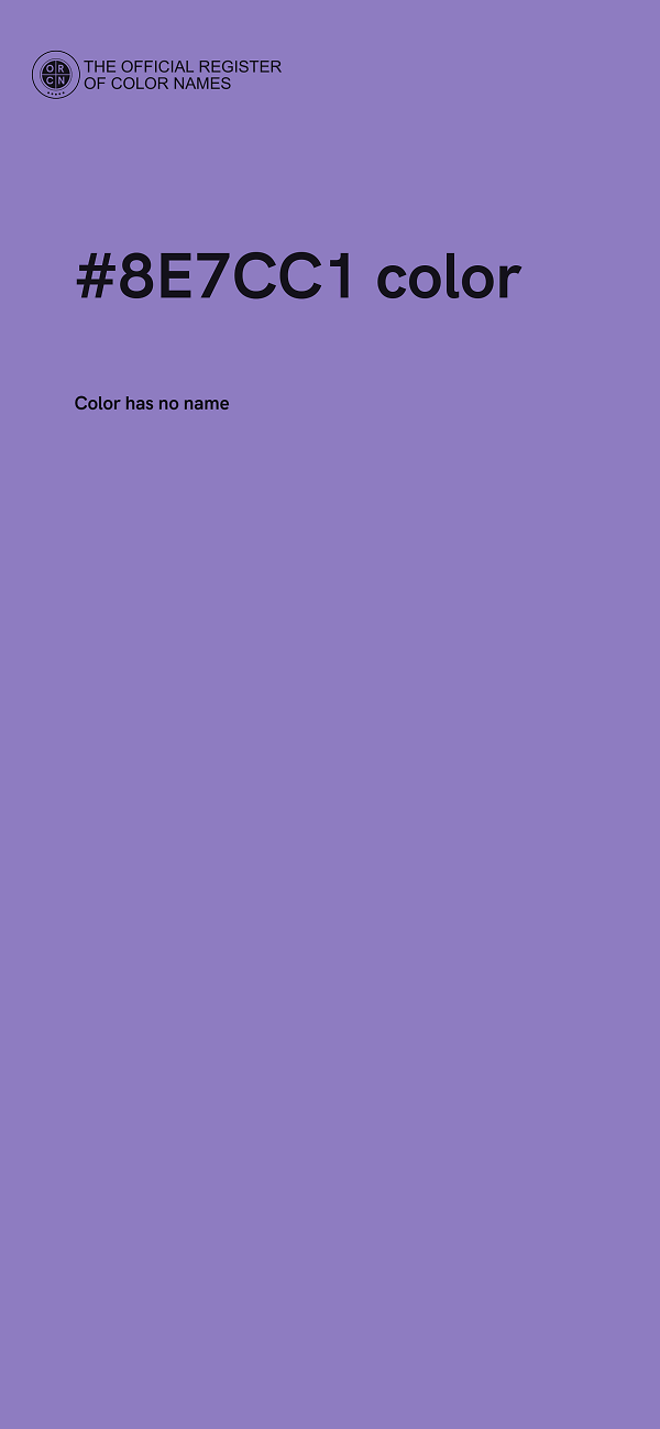 #8E7CC1 color image
