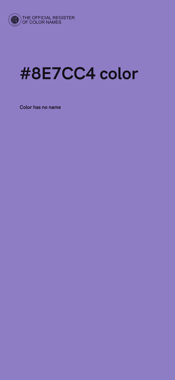 #8E7CC4 color image
