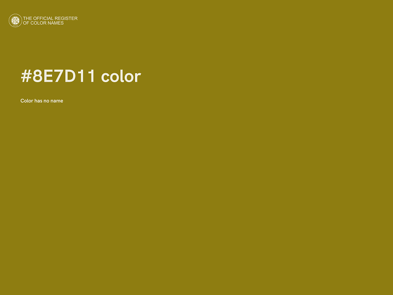 #8E7D11 color image